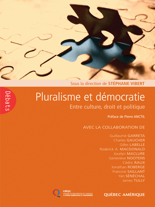 Title details for Pluralisme et démocratie by Stéphane Vibert - Available